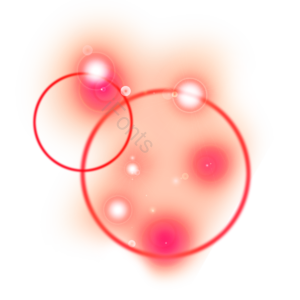闪亮的 白色 环形 亮点 红色 red glow 光效