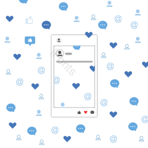 社交 分享 ins facebook 开心 爱心 点赞 蓝色