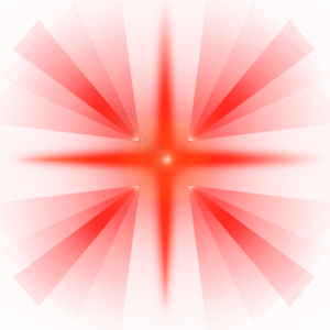 对称的 十字形 红色 太阳光 red glow 光效 渐变