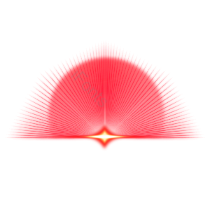 半圆形 red glow 射线 太阳 光线 效果 闪亮的