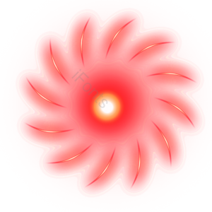 螺旋状 透明感 红色 渐变 太阳 光效 red glow
