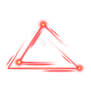 红色 三角形 线条感 太阳 光线 red glow 亮点