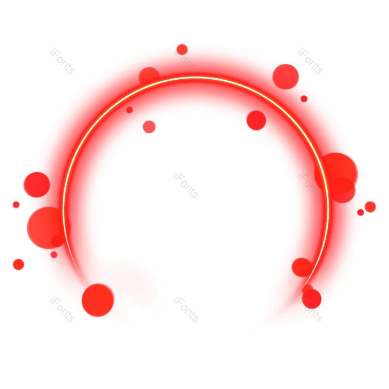光效图片,弧形元素,红色PNG,太阳免抠素材