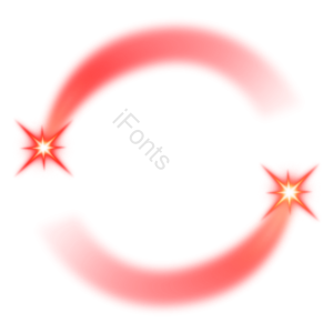 环绕的 red glow 太阳光 红色 渐变 亮点 光效