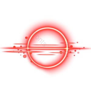 分散的 红色 亮点 环形 光效 red glow 光线