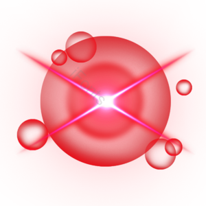 透明 红色 白色 red glow 亮点 光晕 光效