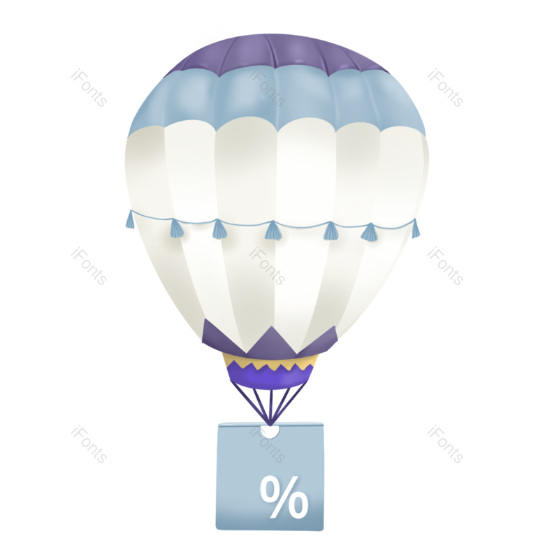 卡通图片,立体元素,蓝色PNG,紫色免抠素材