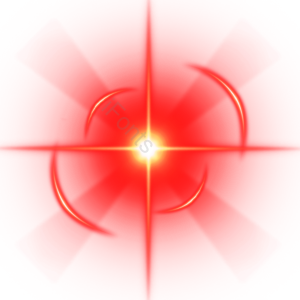 十字形 red glow 透明 质感 弧形 阳光 光效