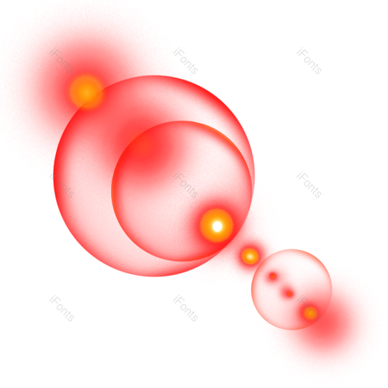 光效图片,镜头元素,光晕PNG,红色免抠素材