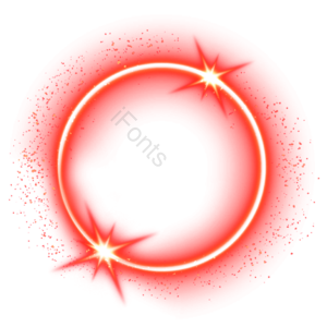 分散的 环形 太阳光 光效 red glow 白色 颗粒感