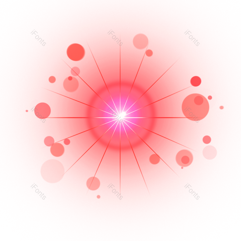 光效图片,闪亮元素,光晕PNG,红色免抠素材