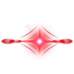对称的 red glow 红色 十字形 太阳光 光效 亮点