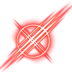十字形 red glow 亮点 光环 红色 光效 光线