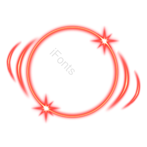 环形 red glow 弧线 亮点 太阳 光效 线条