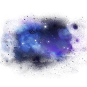 蓝色 水彩 星云 炫彩 天空 星系 宇宙 亮光