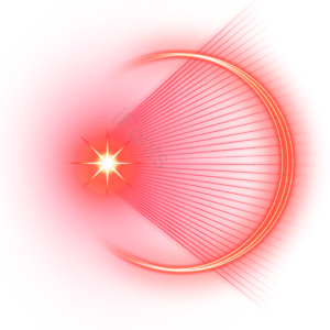 放射线 环形 red glow 红色 太阳 光线 亮点
