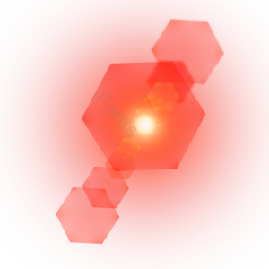 六边形 红色 透明感 太阳 眩光 red glow 闪亮的