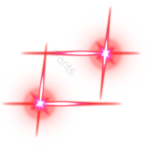 十字形 red glow 闪亮的 亮点 光线 光效 透明