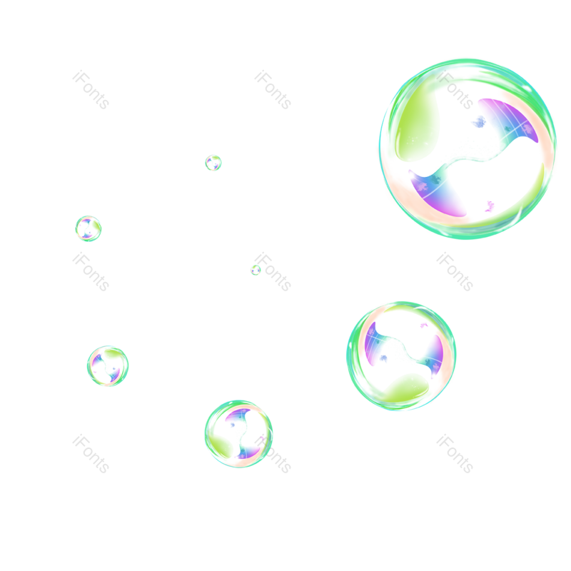装饰图片,气泡元素,渐变PNG,肥皂泡泡免抠素材