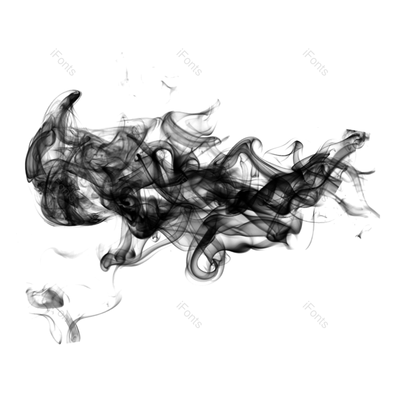 水墨图片,烟雾元素,黑色PNG,免抠素材