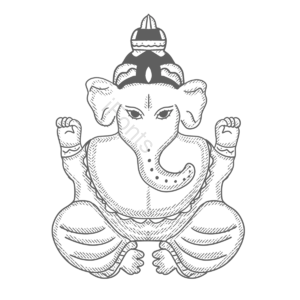 帽子 ganesh chaturthi 印度 象 民族 文化 神
