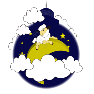 羊 eid ai adha开宰节 山羊 月牙 灯 星星