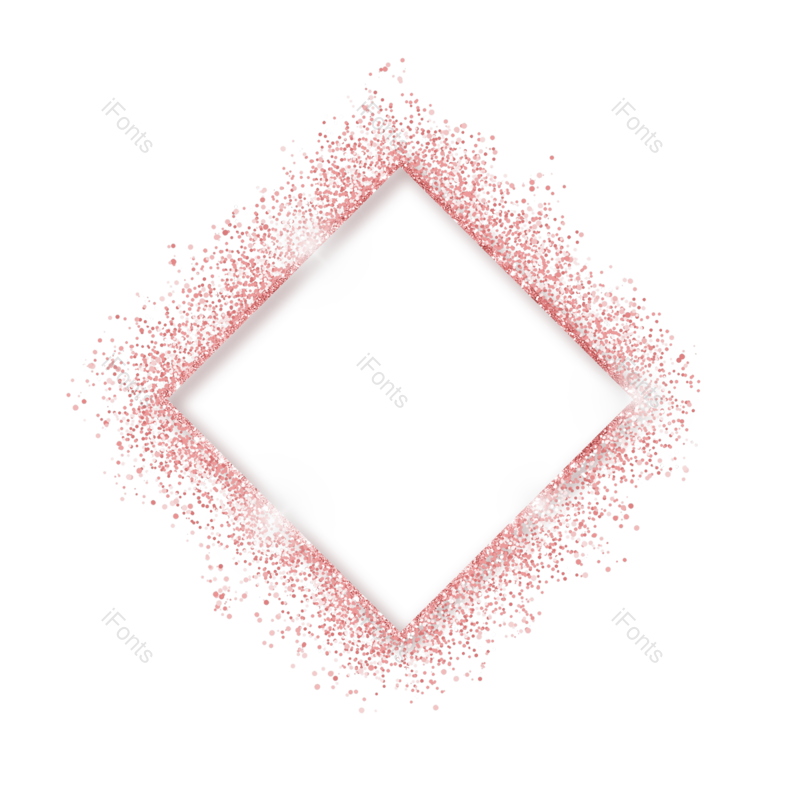 边框图片,光效元素,玫瑰金PNG,抽象免抠素材